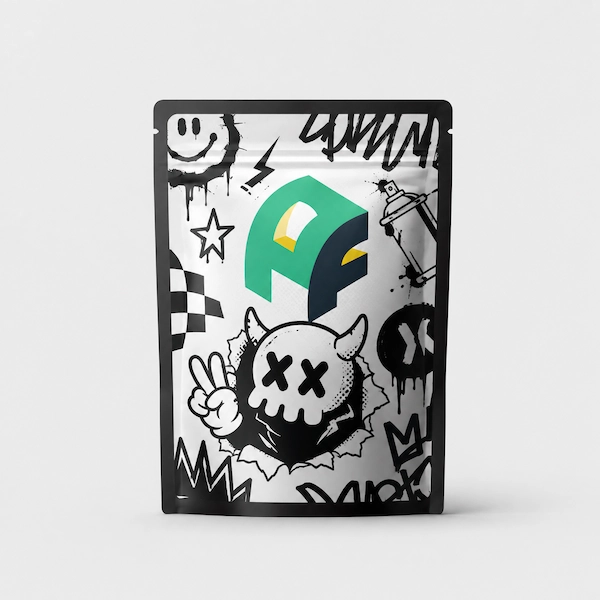 Custom Printed 4x6 x2 ” Mylar Bags (1/4 oz)
